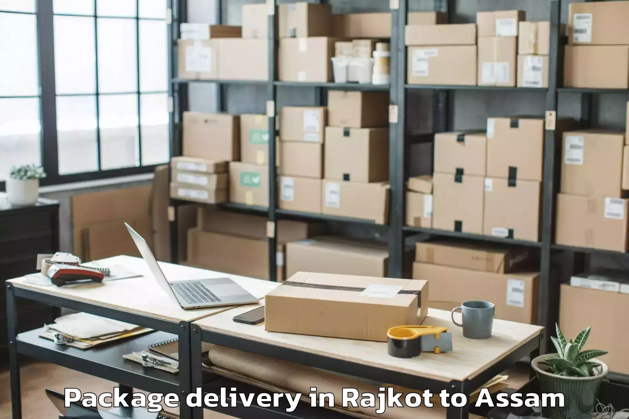 Comprehensive Rajkot to Laharighat Package Delivery